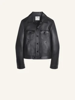LEATHER TRUCKER JACKET