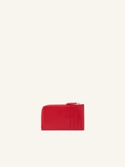 LEATHER ZIPPED CARDHOLDER