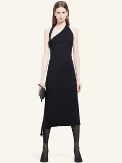 LONG ASYMETRICAL BUCKLE DRESS