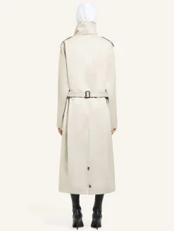 LONG OBLIQUE TRENCH COAT