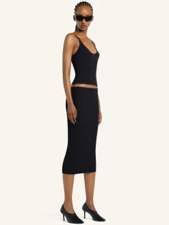 LOOP RIB KNIT SKIRT