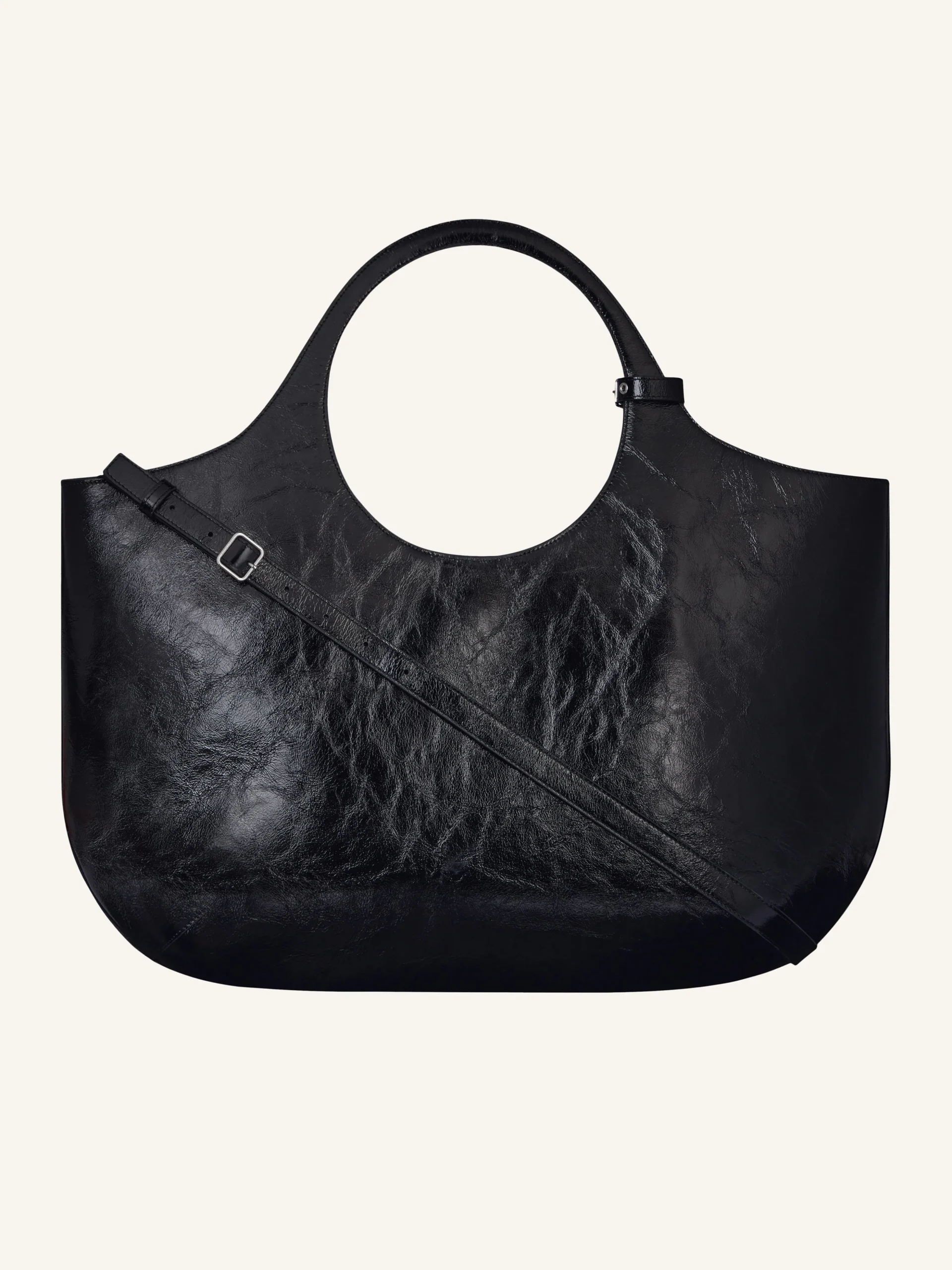 MAXI HOLY NAPLACK LEATHER BAG