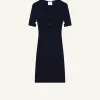 MINI CUT-OUT KNIT DRESS