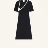 MINI SLASH CONTRAST DRESS