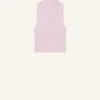 MOCKNECK LIGHT RIB CROPPED TOP