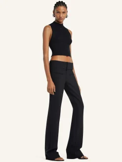 MOCKNECK LIGHT RIB CROPPED TOP