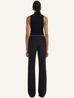 MOCKNECK LIGHT RIB CROPPED TOP