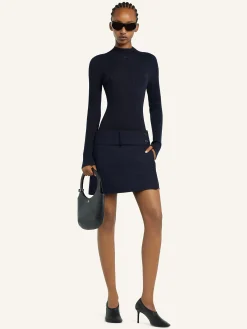 MOCKNECK LIGHT RIB SWEATER