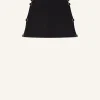 MULTI-BUCKLE WOOL MINI SKIRT