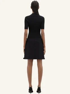 MULTI-BUCKLE WOOL MINI SKIRT