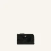 NAPLACK LEATHER ZIPPED CARDHOLDER