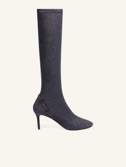 OBLIQUE DENIM BOOTS