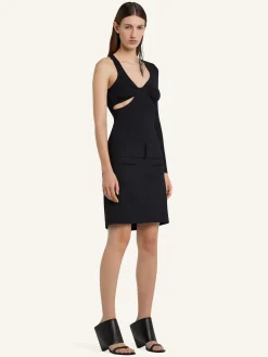 OBLIQUE DRAPED MINI SKIRT