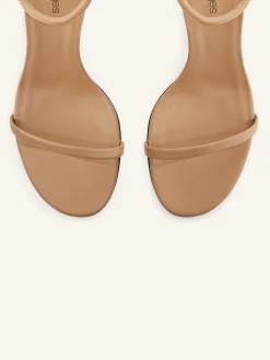 OBLIQUE LEATHER SANDALS