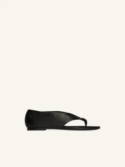 OPENED LEATHER BALLERINAS