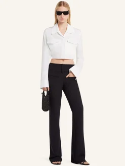 2-POCKET POPLIN CROPPED SHIRT