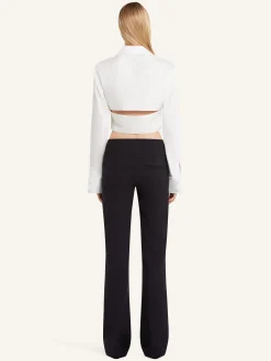 2-POCKET POPLIN CROPPED SHIRT