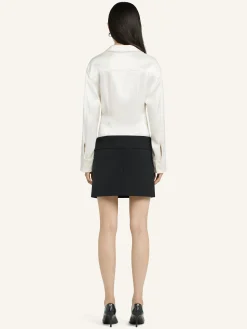 2-POCKET SATIN SHIRT