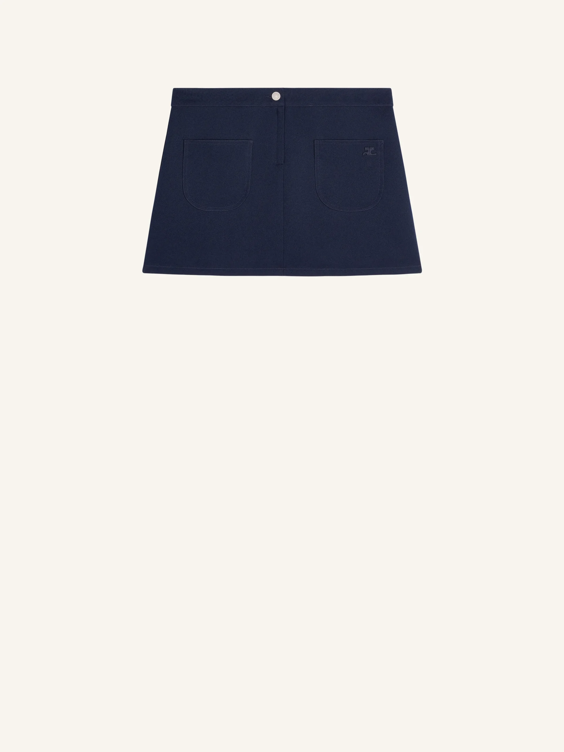 2-POCKET TWILL MINI SKIRT