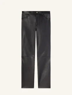 5-POCKET VINTAGE LEATHER PANTS