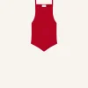 POINTY RIB KNIT TANK TOP