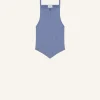 POINTY RIB KNIT TANK TOP