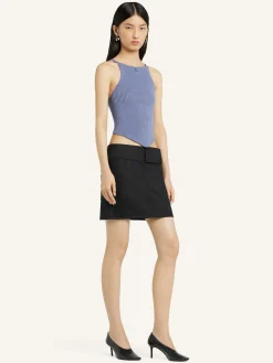 POINTY RIB KNIT TANK TOP