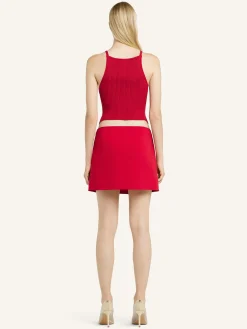 POINTY RIB KNIT TANK TOP