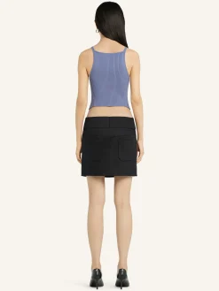 POINTY RIB KNIT TANK TOP