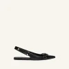RACER LEATHER SLINGBACK BALLERINAS