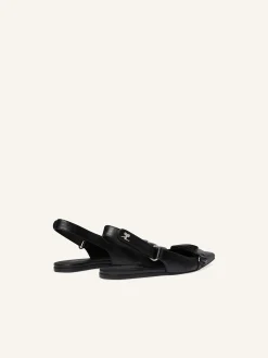 RACER LEATHER SLINGBACK BALLERINAS