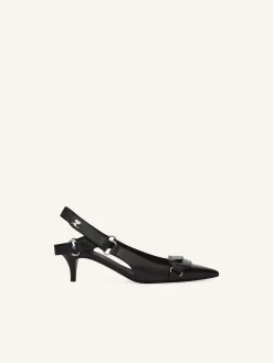 RACER LEATHER SLINGBACKS