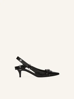RACER VINYL SLINGBACKS