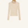 REEDITION RIB KNIT MOCKNECK SWEATER