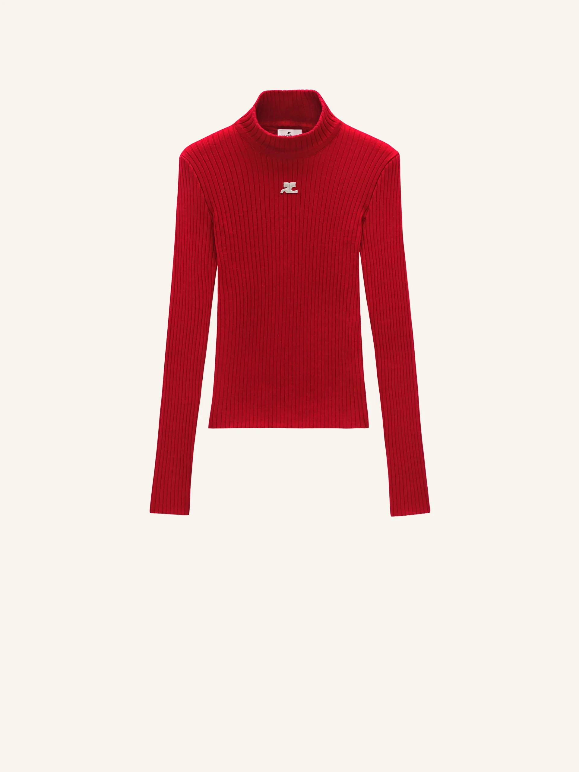 REEDITION RIB KNIT MOCKNECK SWEATER
