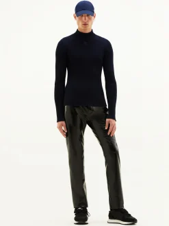 REEDITION RIB KNIT MOCKNECK SWEATER