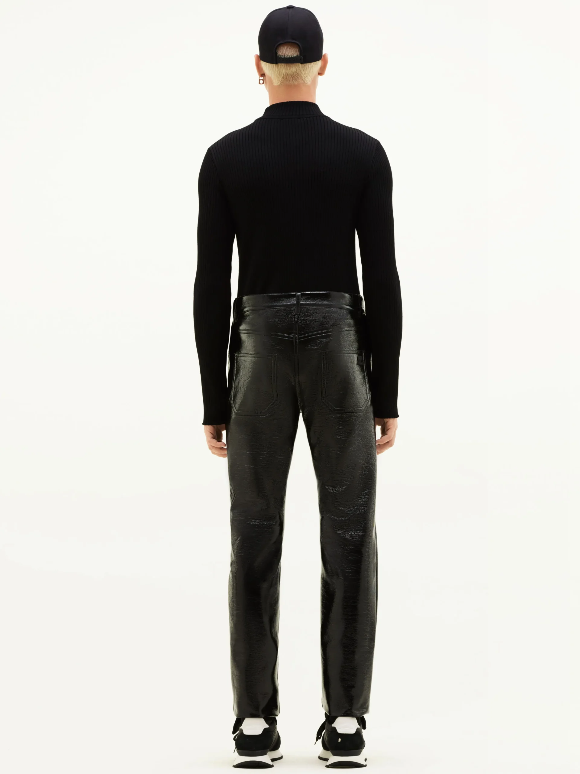 REEDITION RIB KNIT MOCKNECK SWEATER