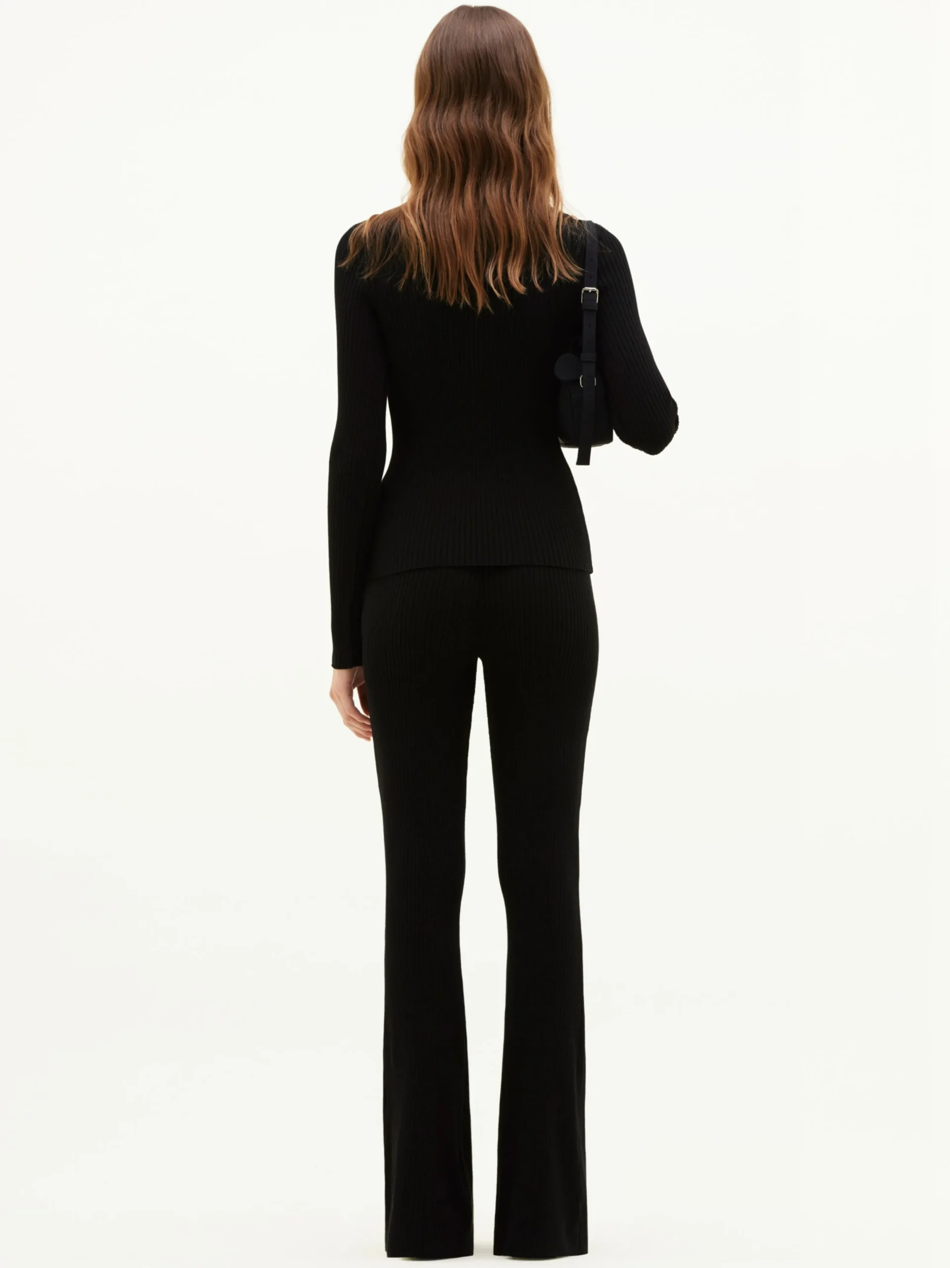 REEDITION RIB KNIT PANTS