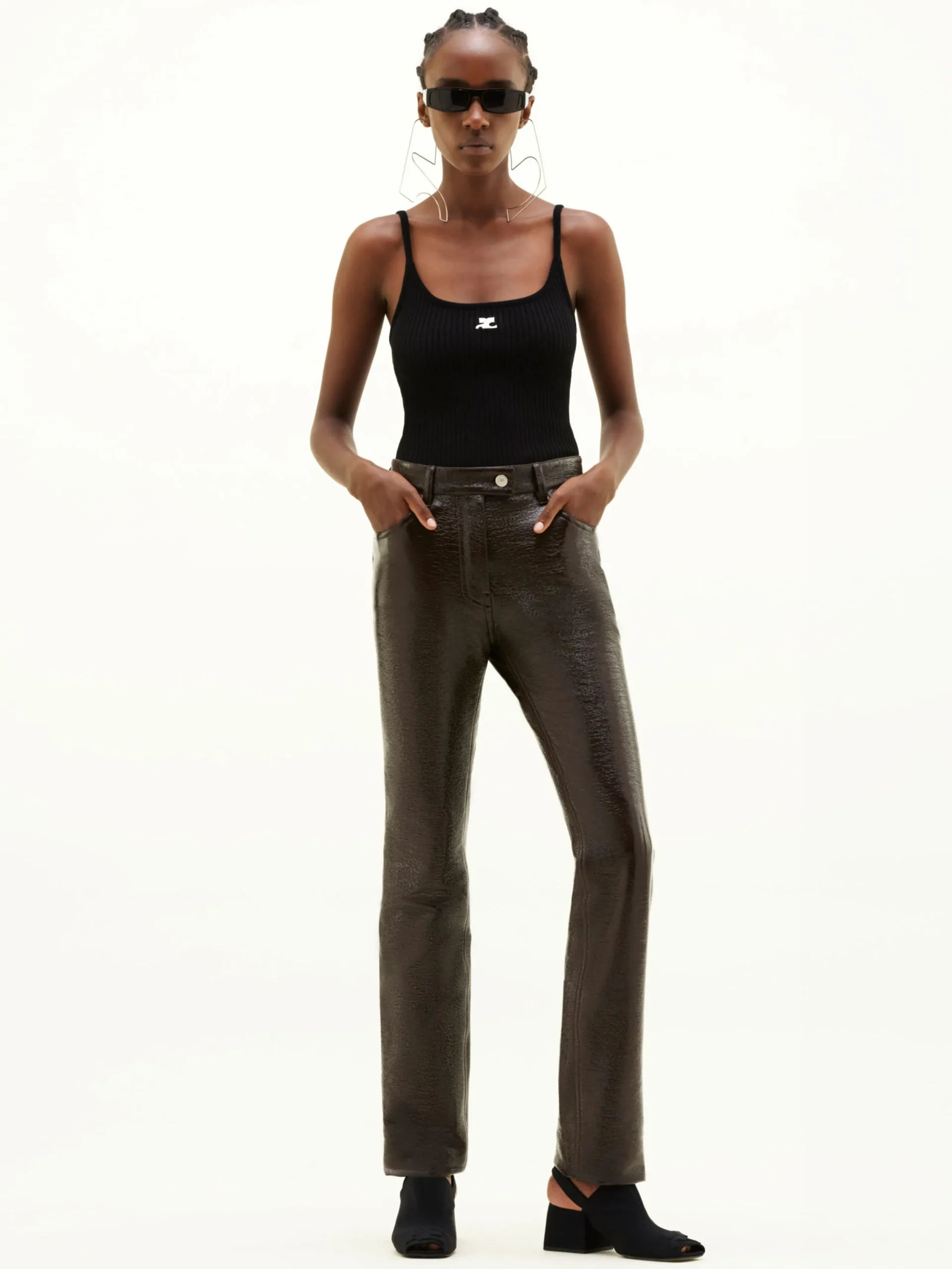 REEDITION RIB KNIT TANK TOP