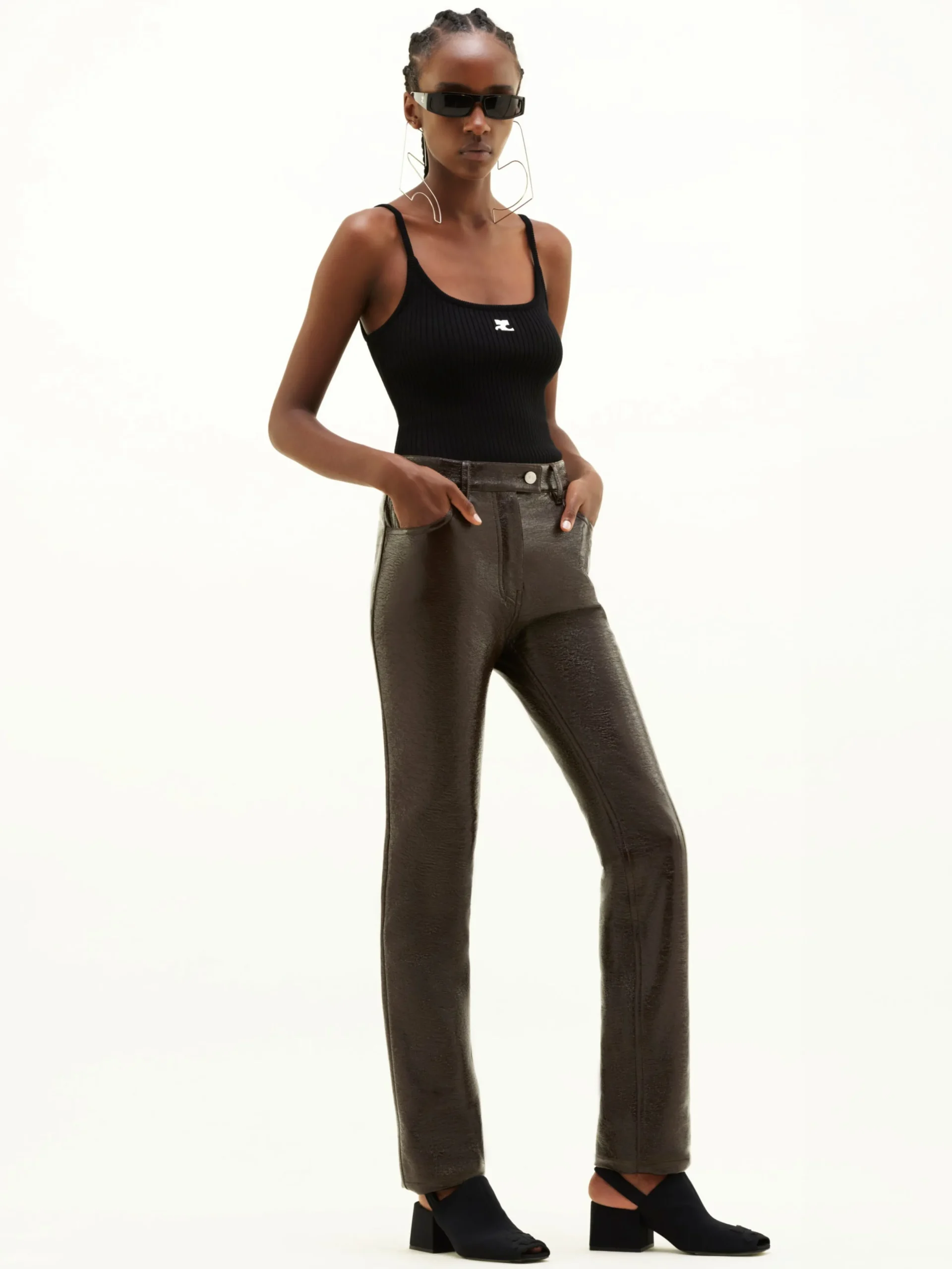 REEDITION RIB KNIT TANK TOP