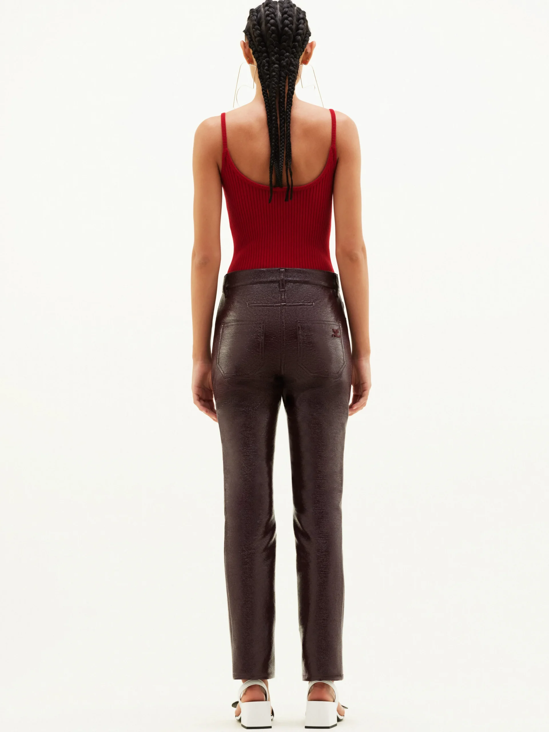 REEDITION RIB KNIT TANK TOP