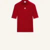 REEDITION SHORT SLEEVES RIB KNIT SWEATER