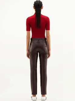 REEDITION SHORT SLEEVES RIB KNIT SWEATER