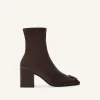 REEDITION STRETCH LEATHER EFFECT ANKLE BOOTS