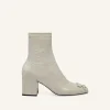 REEDITION VINYL ANKLE BOOTS