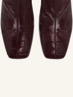 REEDITION VINYL ANKLE BOOTS