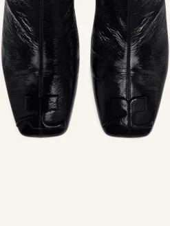 REEDITION VINYL ANKLE BOOTS