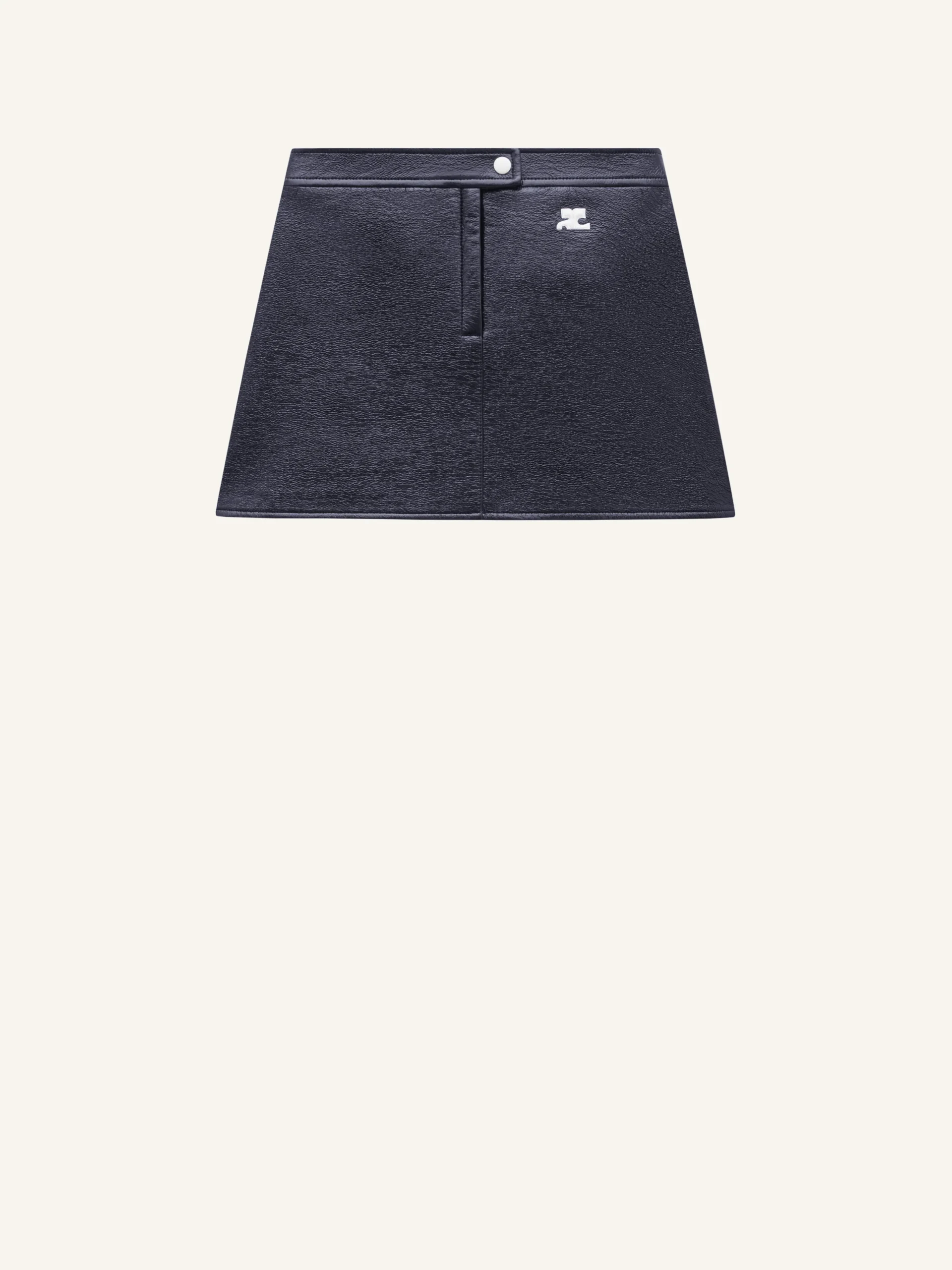 REEDITION VINYL MINI SKIRT