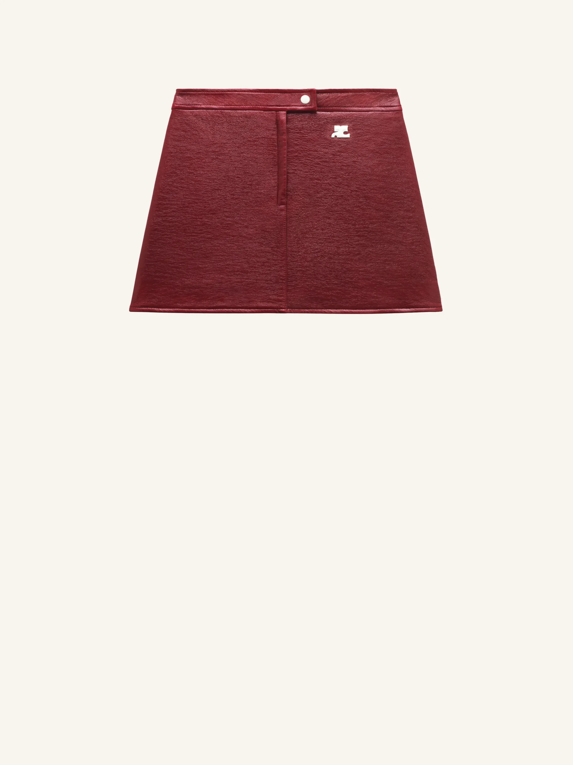 REEDITION VINYL MINI SKIRT