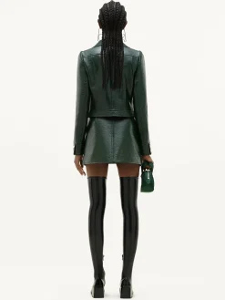 REEDITION VINYL MINI SKIRT